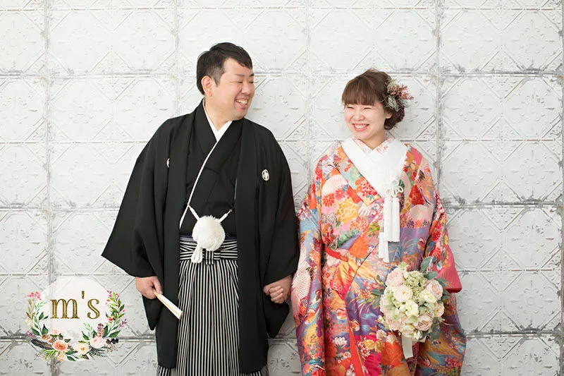 スタジオと松本城での和装ウェディング