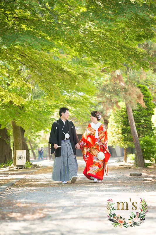 松本城とあがたの森で和装