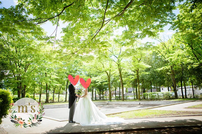 あがたの森での洋装撮影