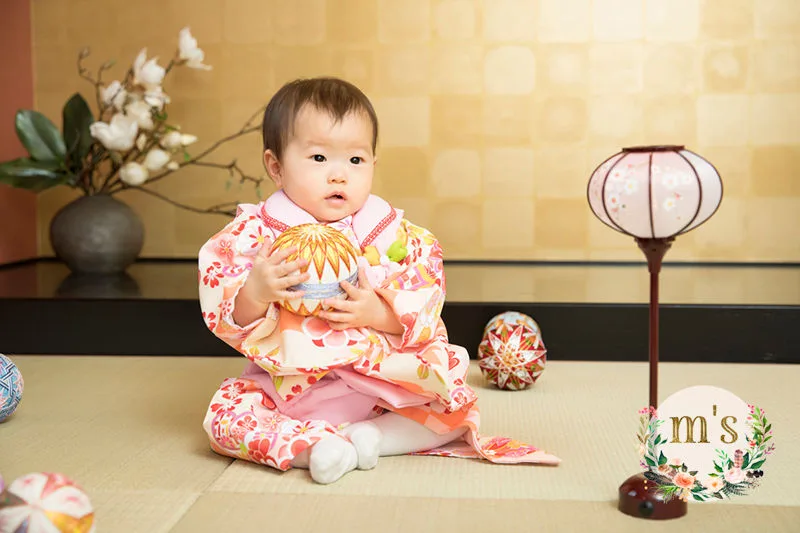 １歳の女の子バースデーフォト