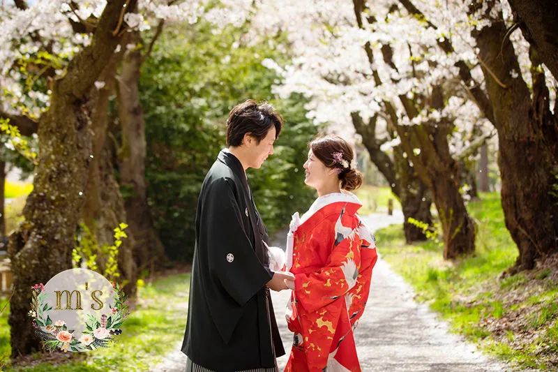 アルプス公園の桜＆松本城