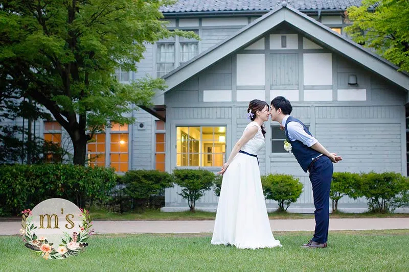 あがたの森での洋装撮影