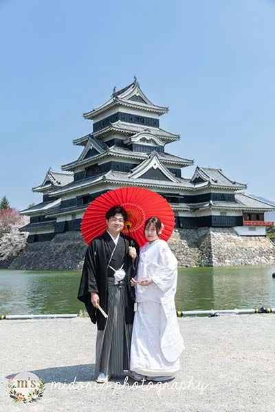 松本城とアルプス公園での桜撮影