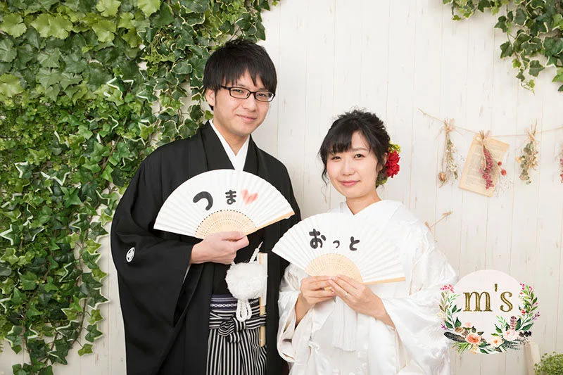 紅葉の松本城での前撮り