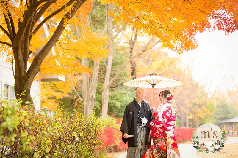 紅葉のあがたの森