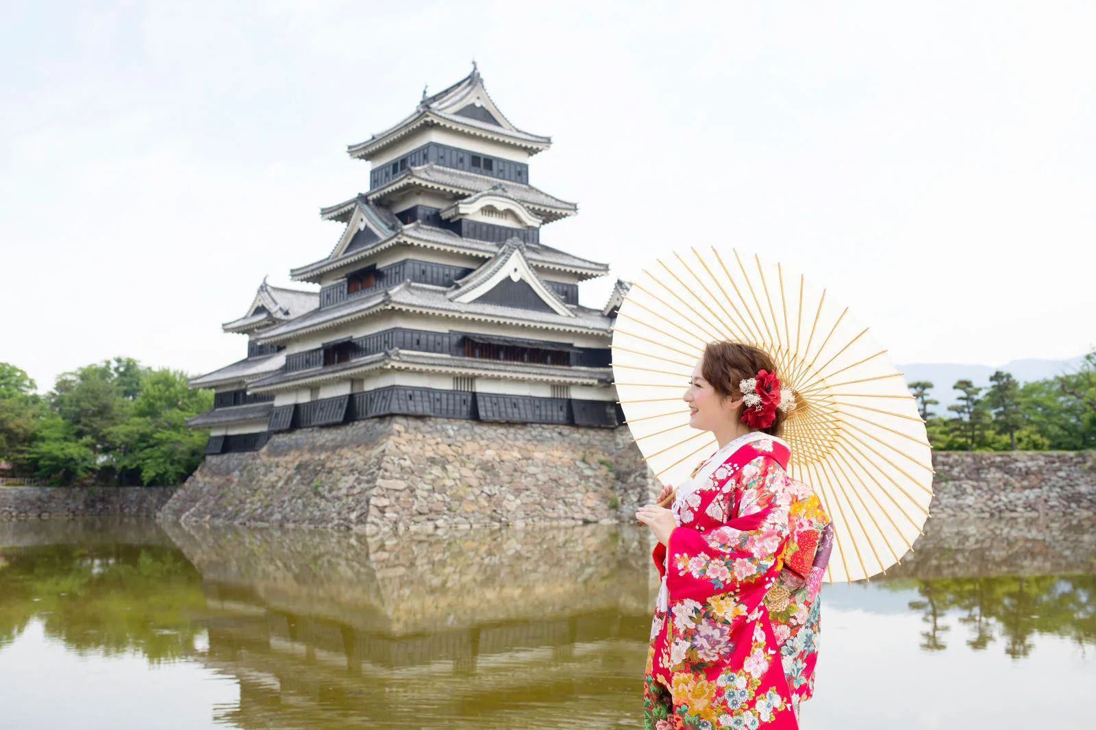 松本城での前撮り