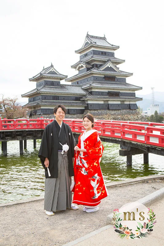 アルプス公園の桜＆松本城
