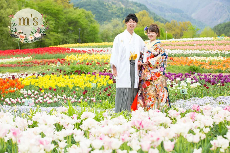 あづみの公園で菜の花撮影