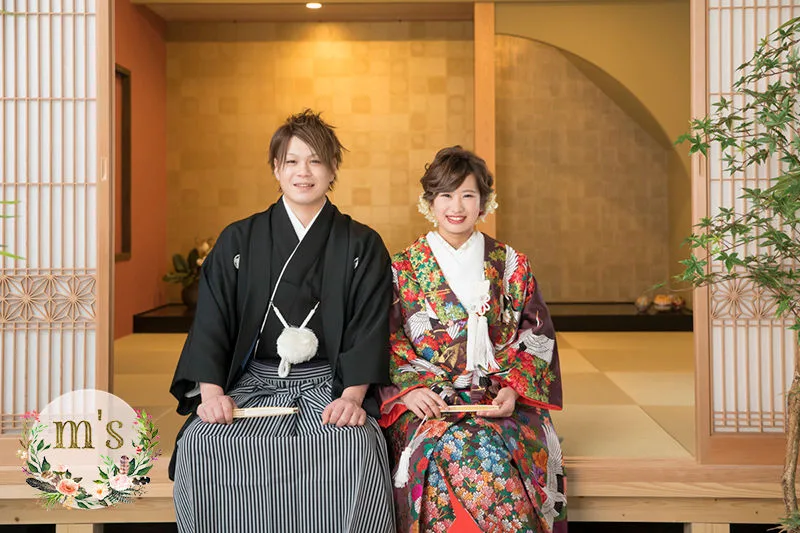 松本城とスタジオでの前撮り