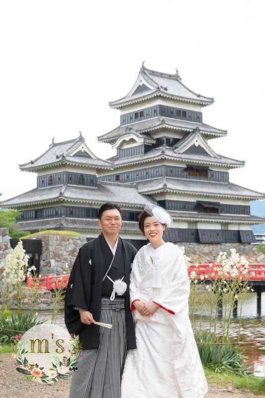 松本城での前撮り