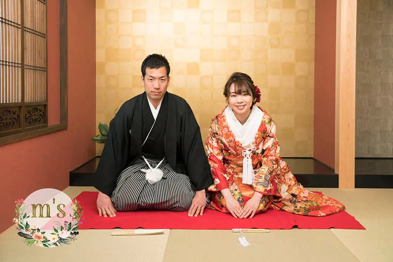 松本城での桜　前撮り
