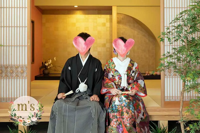 スタジオにて和装前撮り