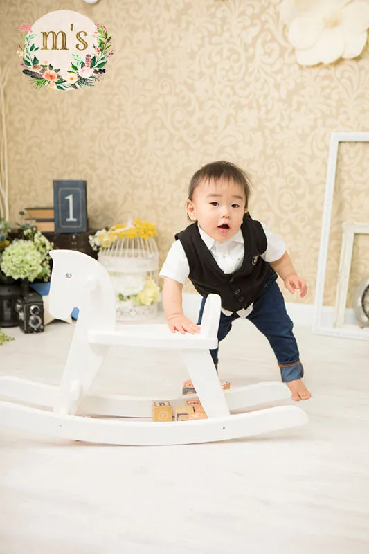 スタジオにて１歳のお誕生日
