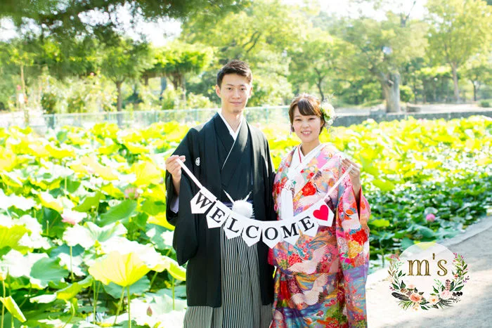 夏の松本城で
