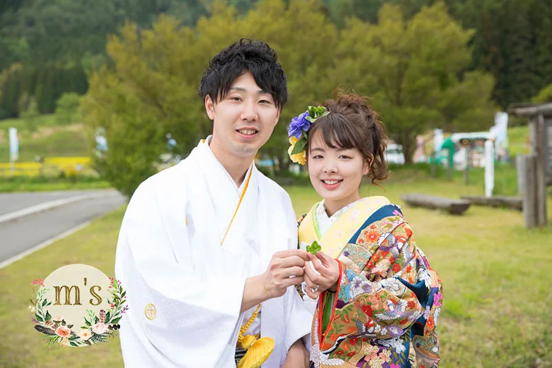 あづみの公園で菜の花撮影