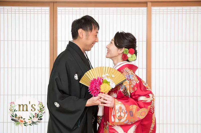 スタジオでの和装・洋装撮影