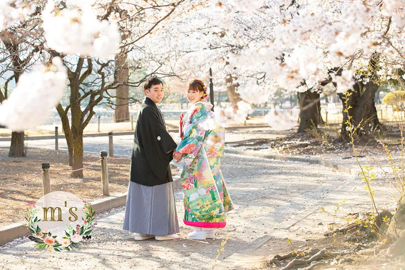 桜の時期の前撮り