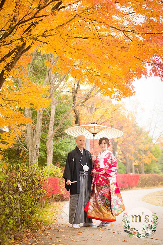 紅葉のあがたの森