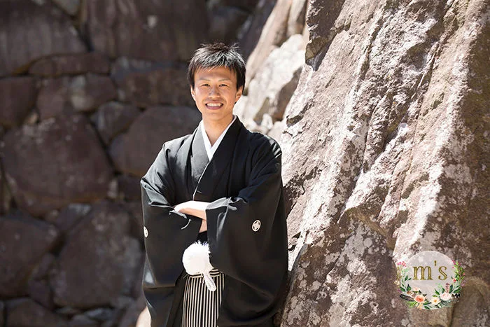 桜と松本城