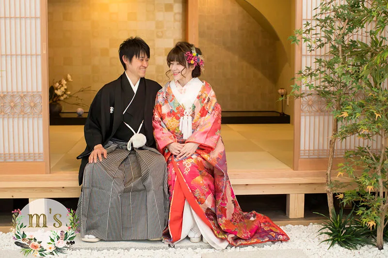 桜と松本城