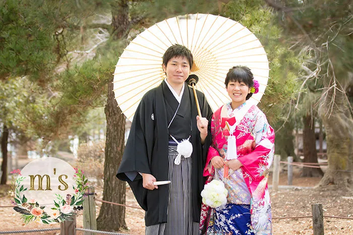 松本城での和装撮影