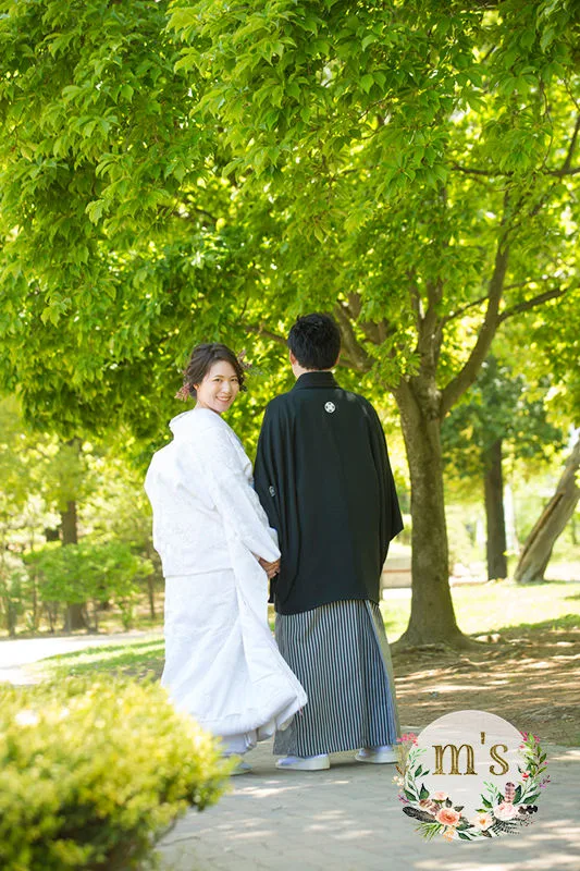 松本城とあがたの森で和装