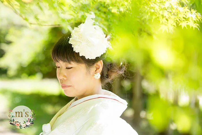上田の城址公園にて前撮り