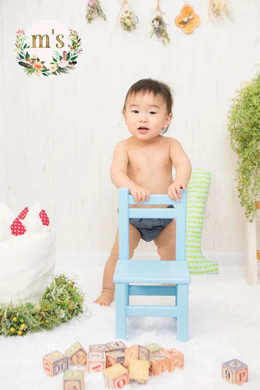 スタジオにて１歳のお誕生日