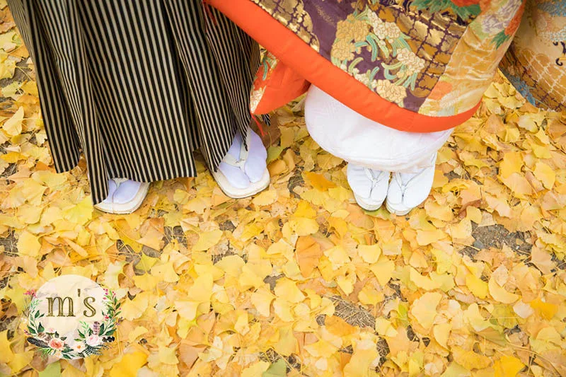 松本城にて結婚写真撮影