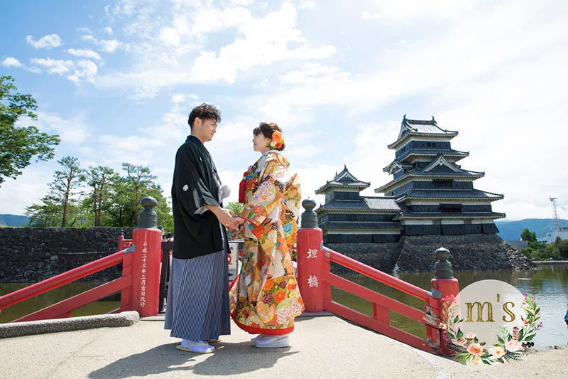 7月中旬、松本城とスタジオでの前撮り