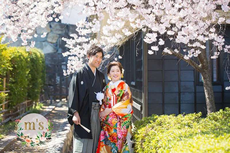 親子で松本城での和装前撮り