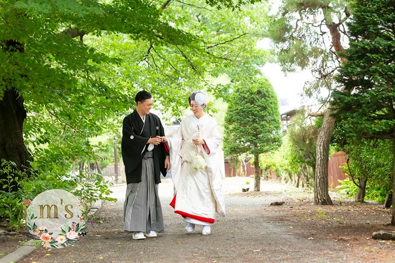 松本城での前撮り