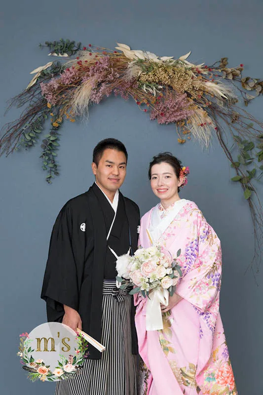 スタジオでの和装ウェディング
