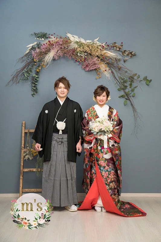松本城とスタジオでの前撮り