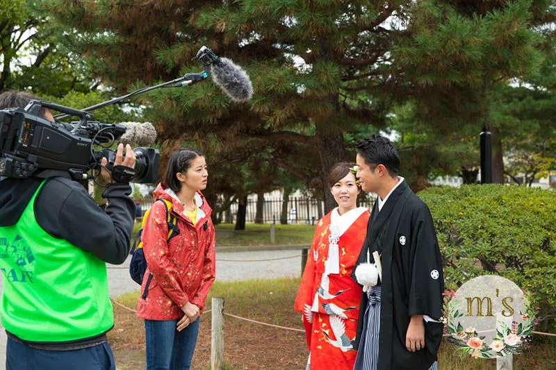 松本城での和装撮影