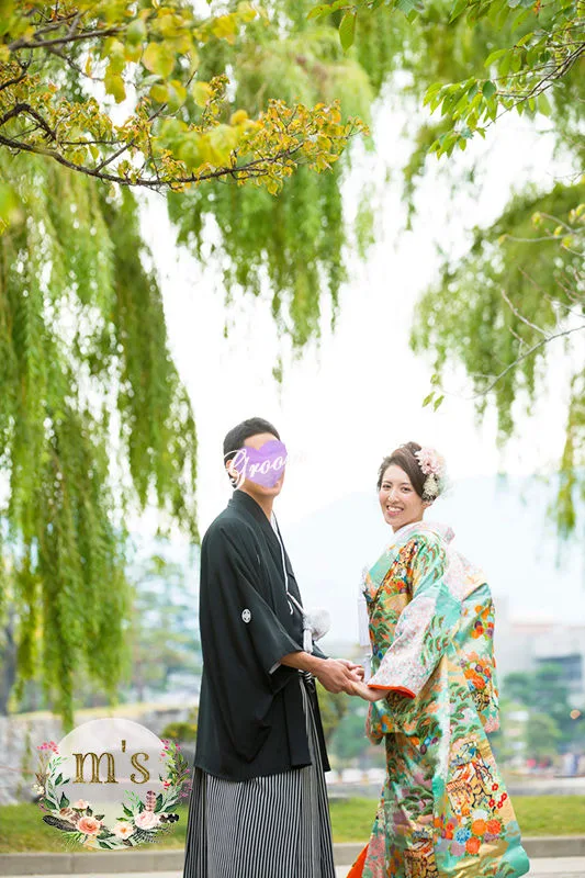 松本城でのブライダル和装前撮り
