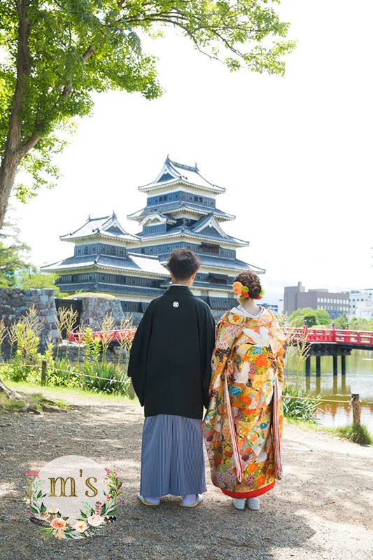 7月中旬、松本城とスタジオでの前撮り