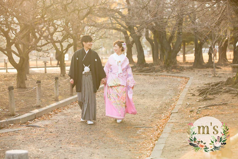12月、松本城での前撮り