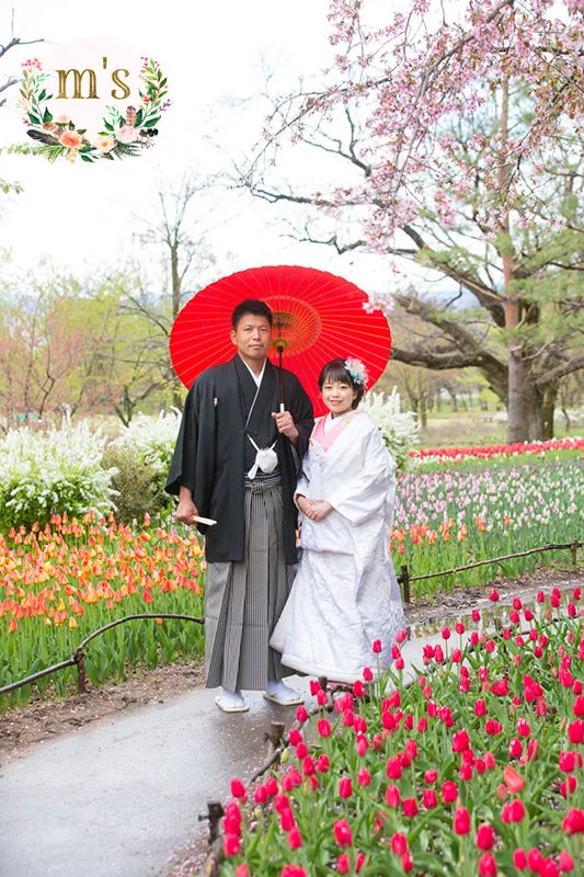 あづみの公園での前撮り