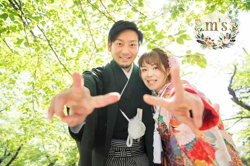 松本城とスタジオにて前撮り